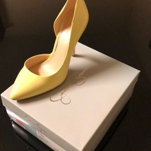 Jessica Simpson-Lemon Chiffon Patent Pump